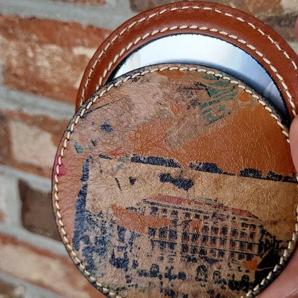 Patricia Nash Vintage Patch Turno Mirror - Picture 7 of 9